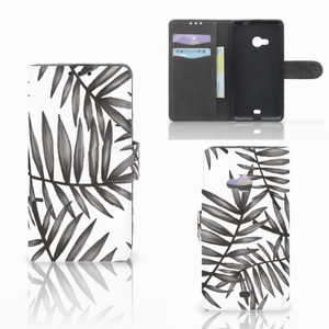 Microsoft Lumia 535 Hoesje Leaves Grey