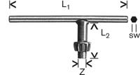 Bosch Accessoires Reservesleutels voor tandkransboorhouders S1, G, 60 mm, 30 mm, 4 mm 1st - 1607950028 - thumbnail