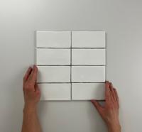 Atlas White Brillo 7,5x15 wandtegels