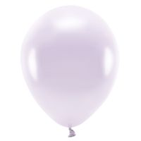 100x Milieuvriendelijke ballonnen lila paars 26 cm voor lucht of helium   -