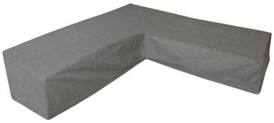 L-vormige loungesethoes Cantonic 325x325x100/70 cm grijs - Eurotrail