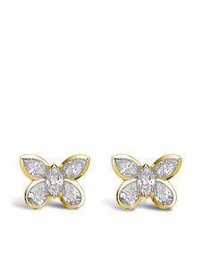 Pragnell puces d'oreilles Butterfly en or 18ct ornées de diamants