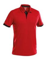 DASSY polo traxion rood/zwart 4xl