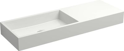 Clou Mini Wash Me Fontein voorbewerkt kraangat 56x19x7 cm Wit Clou Mini Wash Me Fontein voorbewerkt kraangat 56x19x7 cm Wit