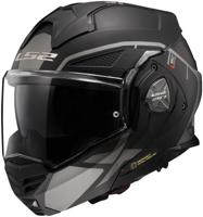 LS2 opklaphelm "ff901 advant x metryk" helmet ff901 adv. x metryk xl black/grey