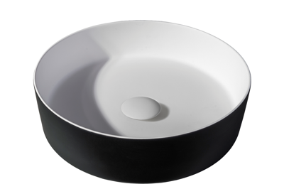 Waskom Tess 39x39x10,8 cm - zwart EXT Waskom Tess 39x39x10,8 cm - zwart EXT