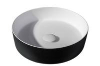 Waskom Tess 39x39x10,8 cm - zwart EXT