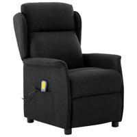 Massagestoel met kussen Zwart 67.5 x 93.5 x 101.5 cm Stof