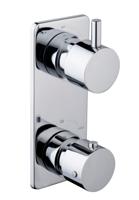 Wiesbaden Caral inbouw 2-wegs douchethermostaat rond chroom