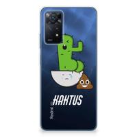 Xiaomi Redmi Note 11 Pro 5G Telefoonhoesje met Naam Cactus Poo