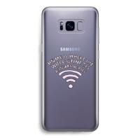 Home Is Where The Wifi Is: Samsung Galaxy S8 Transparant Hoesje - thumbnail