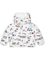 Dolce & Gabbana Kids Gewatteerde jas - Wit