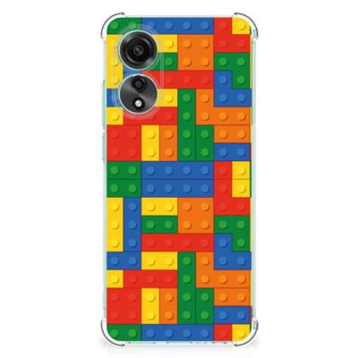 OPPO A78 4G Doorzichtige Silicone Hoesje Blokken OPPO A78 4G Doorzichtige Silicone Hoesje Blokken