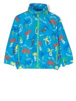 Stella McCartney Kids veste légère à imprimé graphique - Bleu - thumbnail