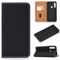 Voor Xiaomi Redmi Note 8 effen kleur magnetische horizontale Flip lederen draagtas met kaartsleuf & houder (zwart)