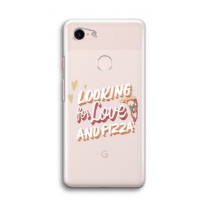 Pizza is the answer: Google Pixel 3 Transparant Hoesje