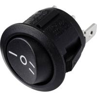 TRU COMPONENTS 700207 Wipschakelaar R13-112D B/B PR.I-O-II 250 V/AC 6 A 1x aan/uit/aan Continu/0/continu 1 stuk(s)