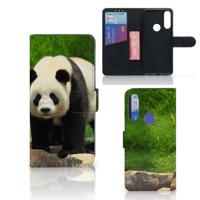 Alcatel 1S 2020 | Telefoonhoesje | Met pasjeshouder | Panda