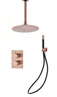 Saniclear Copper Pro inbouw regendouche met plafondarm en 20cm hoofddouche