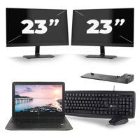 HP ZBook 15u G3 - Intel Core i7-6e Generatie - 15 inch - 16GB RAM - 256GB SSD - Windows 11 + 2x 23 inch Monitor HP ZBook 15u G3 - Intel Core i7-6e Generatie - 15 inch - 16GB RAM - 256GB SSD - Windows 11 + 2x 23 inch Monitor