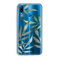 Tropical watercolor leaves: Huawei P20 Lite Transparant Hoesje