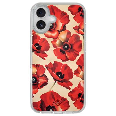 iPhone 16 hybride hoesje - Poppy garden