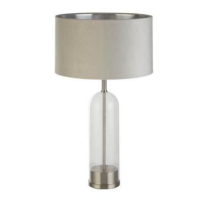 Searchlight TafellampOxford met grijze kap - EU81713GY