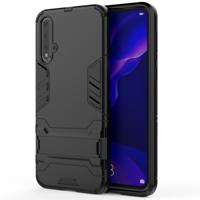 Voor Huawei Nova 5/Nova 5 Pro schokbestendige PC + TPU beschermhoes met onzichtbare houder (zwart)