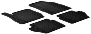 Rubbermatten passend voor Ford Fiesta VII 2008- (T-Design 4-delig + montageclips) GL0282