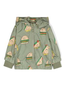 Stella McCartney Kids veste bomber à imprimé graphique - Vert