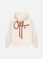 Off The Pitch Full Stop Hoodie Heren Gebroken Wit - Maat XS - Kleur: Gebroken Wit | Soccerfanshop