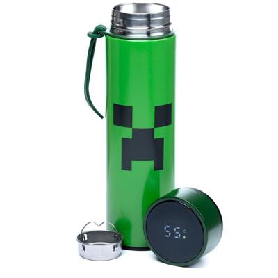 Union Minecraft creeper thermosfles 450ml thermometer Union Minecraft creeper thermosfles 450ml thermometer