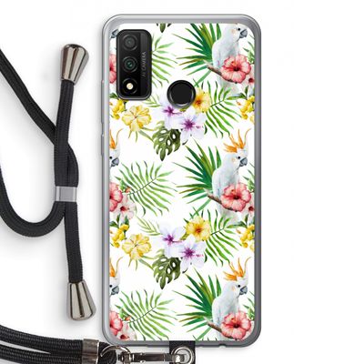 Gele kuif: Huawei P Smart (2020) Transparant Hoesje met koord