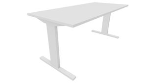 Recht bureau - 180 x 80 cm. - Wit - Wit