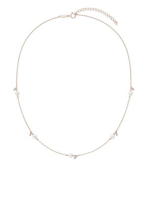 TASAKI collier Kugel serti de diamants et de perles de culture - Rose