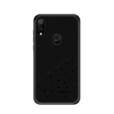 PINWUYO volledige waterdichte schokbestendige PC + TPU + PU beschermhoes voor Xiaomi Redmi 7 (zwart)