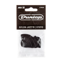 Dunlop 47P3S Jazz III Stiffo Plectrum 6-Pack
