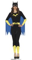 Batgirl Jumpsuit Met Blauwe Cape - thumbnail