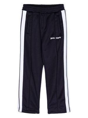 Palm Angels Kids pantalon de jogging à logo imprimé - Bleu