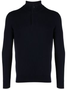 Zegna half-zip cashmere jumper - Bleu