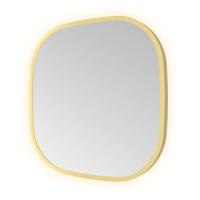 Spiegel Hotbath &MORE 40x40 cm LED-Verlichting Deens Ovaal Geborsteld Geborsteld Messing PVD