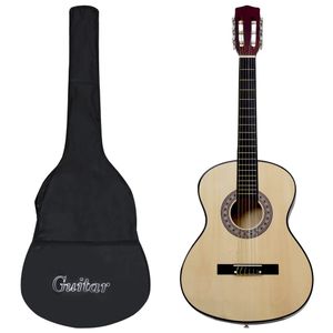 VidaXL Gitaar klassiek beginner met tas 4/4 39"