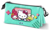Sanrio Triple Pencil Case Hello Kitty Videogame