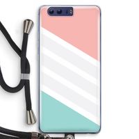 Strepen pastel: Honor 9 Transparant Hoesje met koord