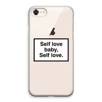Self love: iPhone 8 Transparant Hoesje