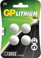 GP GP-CR2032/C4 Lithium Knoopcel Batterij Cr2032 3 V-blisterkaart - thumbnail