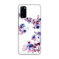 Waterverf bloemen: Volledig geprint Samsung Galaxy S20 Hoesje