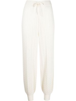 Madeleine Thompson pantalon Lily en cachemire - Blanc