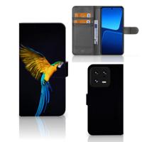 Xiaomi 13 Pro | Telefoonhoesje | Met pasjeshouder | Papegaai