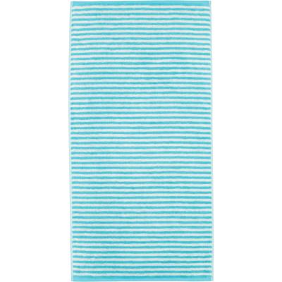 Cawö Cawo Campus Ringel Handdoek 50x100 türkis